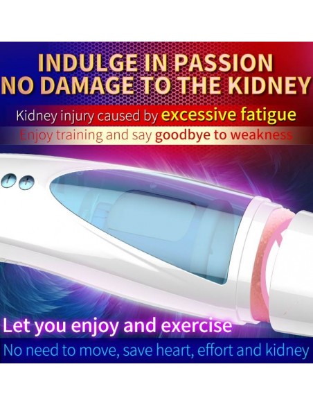 Masturbator Z Wibracjami Rotating And Flashing Masturbation Usb 10+10 Function / Talk Mode - Masturbatory i Sztuczne pochwy - 13