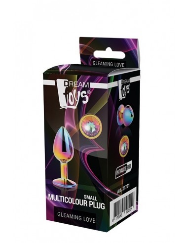 Zatyczka analna GLEAMING LOVE MULTICOLOUR PLUG SMALL - Korki analne stalowe - 5