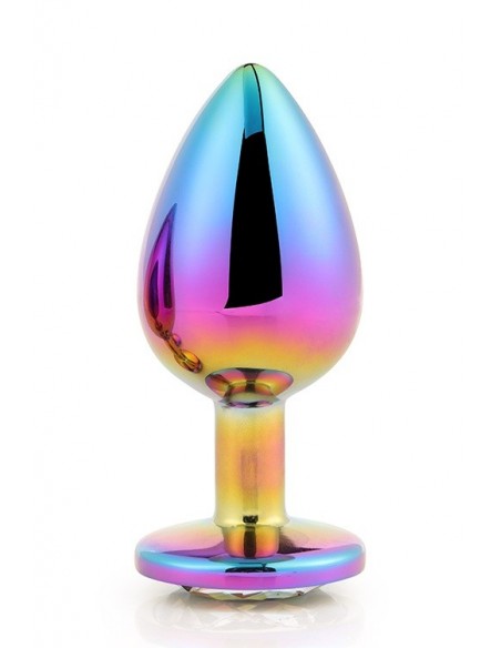 Zatyczka analna GLEAMING LOVE MULTICOLOUR PLUG LARGE - Korki analne stalowe - 1