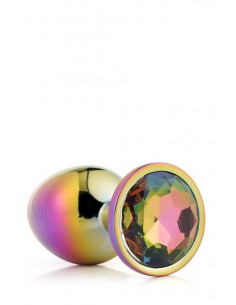 Zatyczka analna GLEAMING LOVE MULTICOLOUR PLUG LARGE - Korki analne stalowe - 1 2