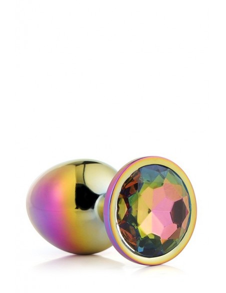 Zatyczka analna GLEAMING LOVE MULTICOLOUR PLUG LARGE - Korki analne stalowe - 2