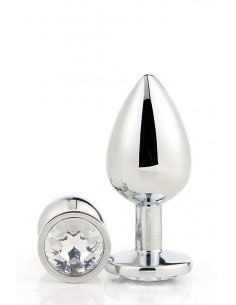 Zatyczka analna GLEAMING LOVE SILVER PLUG LARGE - Korki analne stalowe - 1