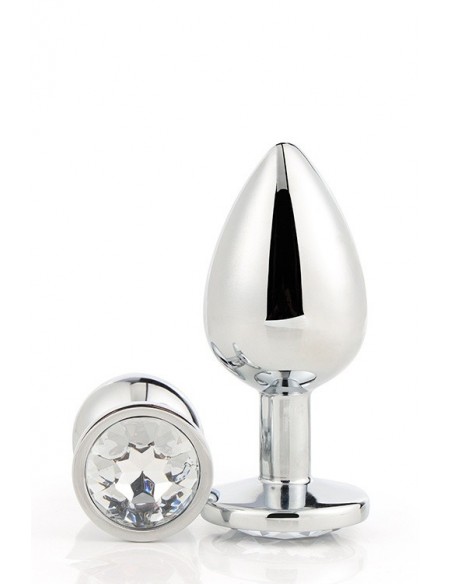 Zatyczka analna GLEAMING LOVE SILVER PLUG LARGE - Korki analne stalowe - 1