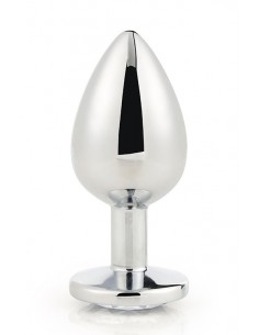 Zatyczka analna GLEAMING LOVE SILVER PLUG LARGE - Korki analne stalowe - 1 2