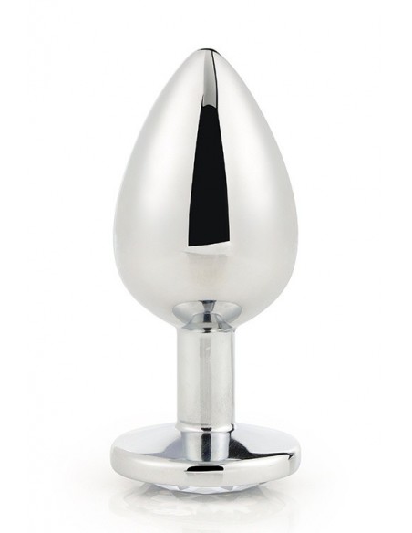 Zatyczka analna GLEAMING LOVE SILVER PLUG LARGE - Korki analne stalowe - 2