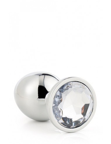 Zatyczka analna GLEAMING LOVE SILVER PLUG LARGE - Korki analne stalowe - 3