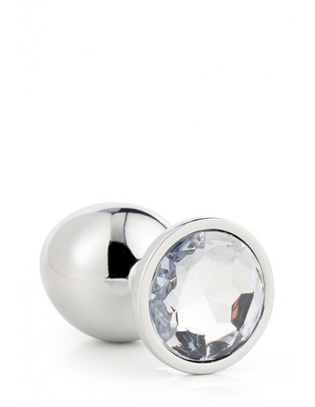 Zatyczka analna GLEAMING LOVE SILVER PLUG LARGE - Korki analne stalowe - 3