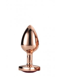 Zatyczka analna GLEAMING LOVE ROSE GOLD PLUG SMALL - Korki analne stalowe - 1