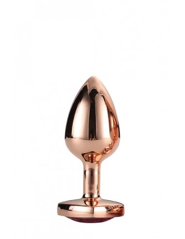 Zatyczka analna GLEAMING LOVE ROSE GOLD PLUG SMALL - Korki analne stalowe - 1