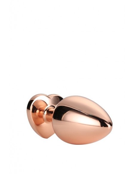 Zatyczka analna GLEAMING LOVE ROSE GOLD PLUG SMALL - Korki analne stalowe - 3