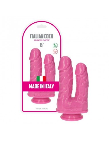 Podwójne dildo Caino e Abele Pink - Dilda podwójne - 3