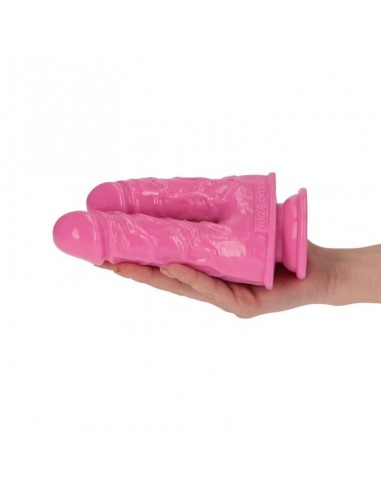 Podwójne dildo Caino e Abele Pink - Dilda podwójne - 8