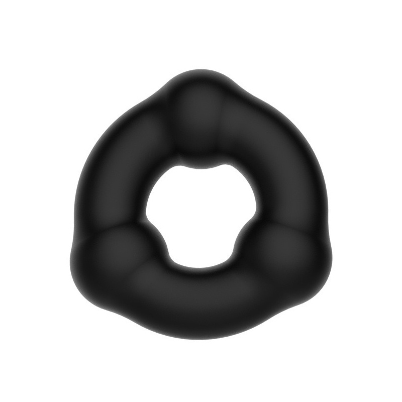 Super Soft Ring Silicone Triangle - elastyczny pierścień na penisa, 5x5x1,3 cm - 1