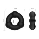 Super Soft Ring Silicone Triangle - elastyczny pierścień na penisa, 5x5x1,3 cm - 6