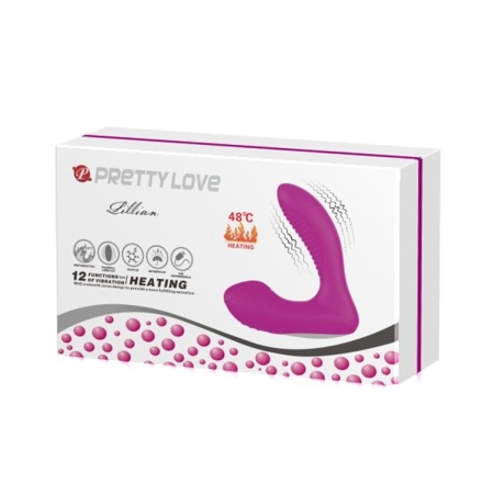 Dwustronny wibrator Lilian z podgrzewaniem, 12 cm - 2