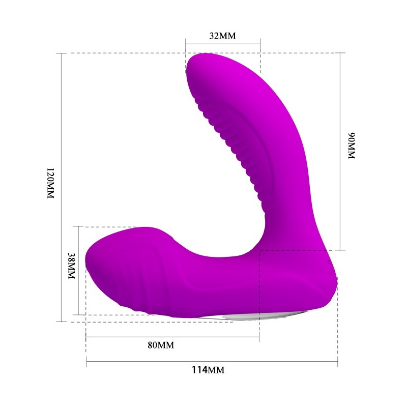 Dwustronny wibrator Lilian z podgrzewaniem, 12 cm - 5