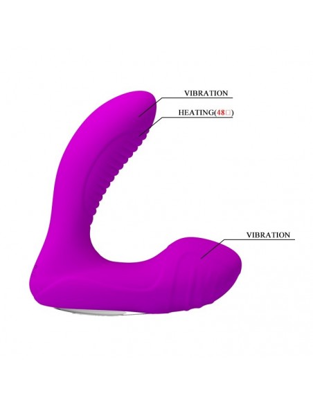 Uniwersalny Stymulator Analny Lilian USB 12 Funkcji + Grzanie - Masażery i stymulatory prostaty - 6