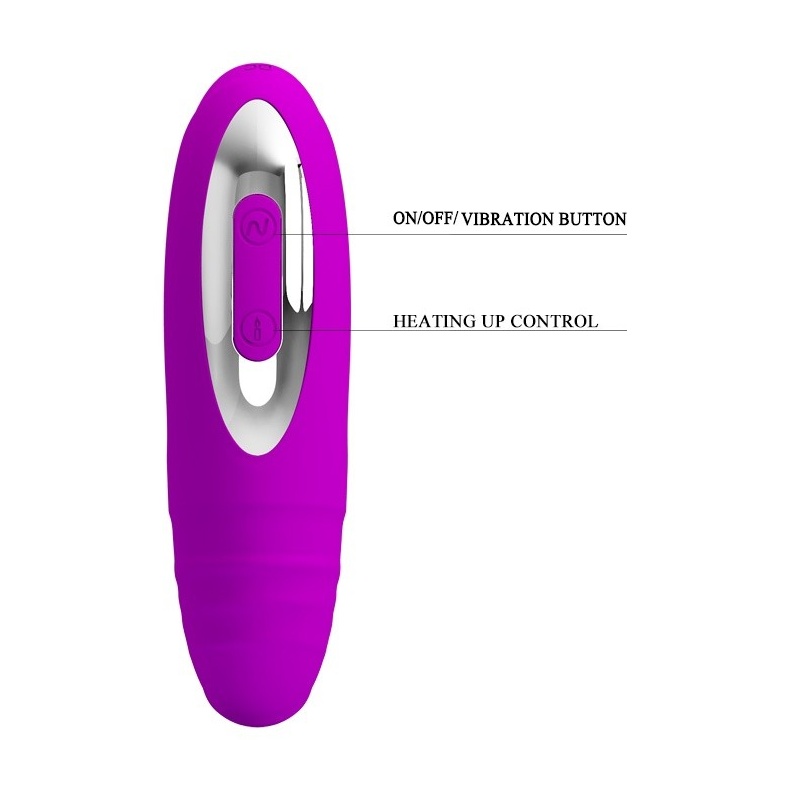Dwustronny wibrator Lilian z podgrzewaniem, 12 cm - 7