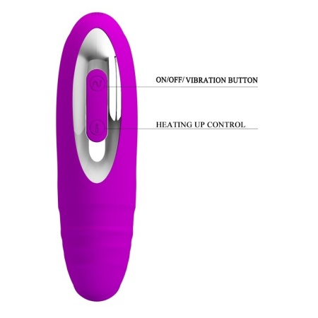 Dwustronny wibrator Lilian z podgrzewaniem, 12 cm - 7