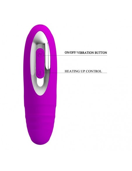 Uniwersalny Stymulator Analny Lilian USB 12 Funkcji + Grzanie - Masażery i stymulatory prostaty - 7