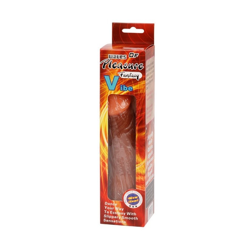 Wibrator dildo Waves of Pleasure Fantasy Vibes z pokrętłem, 21,5 cm - 8