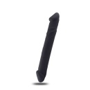 Podwójne dildo Double Joy 23 cm silikonowe czarne - 3