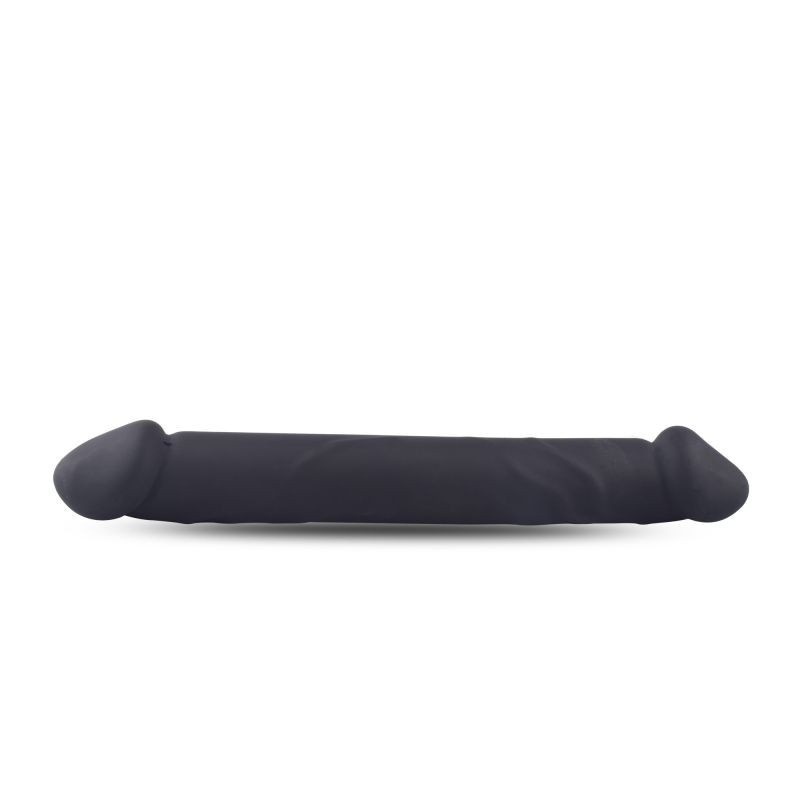 Podwójne dildo Double Joy 23 cm silikonowe czarne - 4