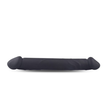 Podwójne dildo Double Joy 23 cm silikonowe czarne - 4