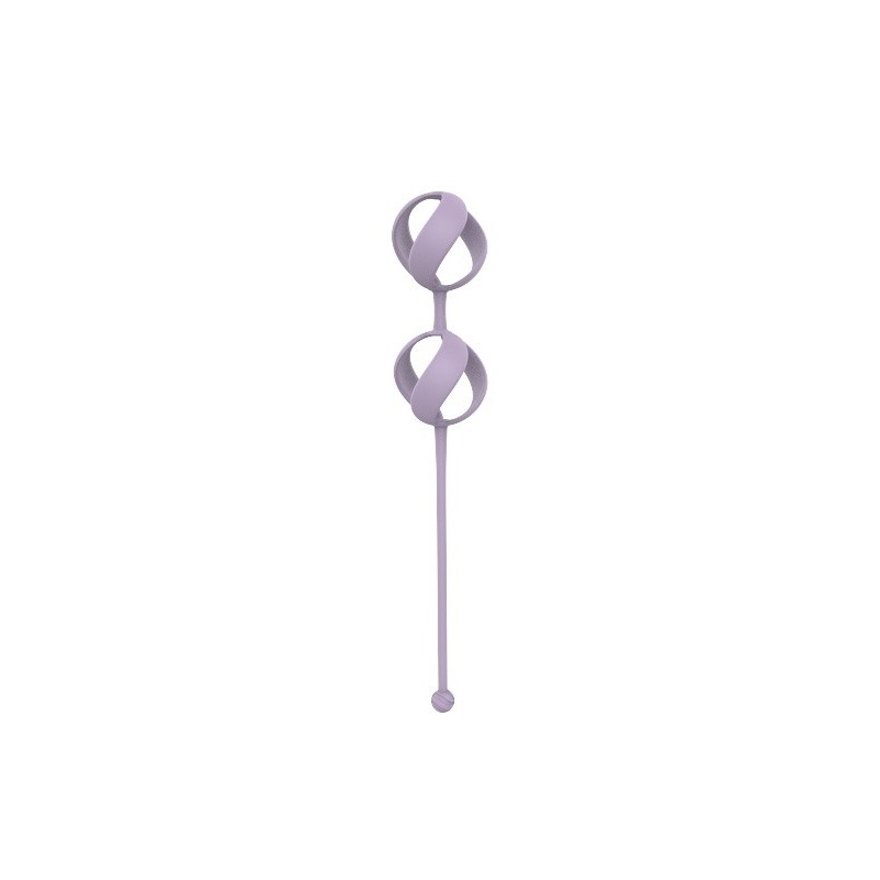 Zestaw kulek dopochwowych Valkyrie Purple - 4 wymienne kulki 25-55 g, hipoalergiczny silikon, średnica 2,9 cm - 4