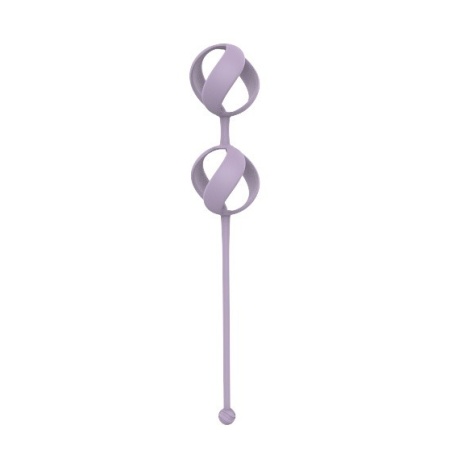 Zestaw kulek dopochwowych Valkyrie Purple - 4 wymienne kulki 25-55 g, hipoalergiczny silikon, średnica 2,9 cm - 4