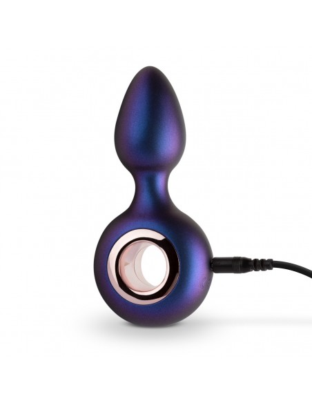 Wibrujący korek analny Hueman - Deep Space Vibrating Anal Plug - Kulki i korki analne wibrujące - 5