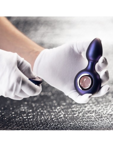 Wibrujący korek analny Hueman - Deep Space Vibrating Anal Plug - Kulki i korki analne wibrujące - 6