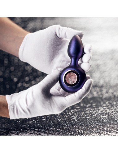 Wibrujący korek analny Hueman - Deep Space Vibrating Anal Plug - Kulki i korki analne wibrujące - 7