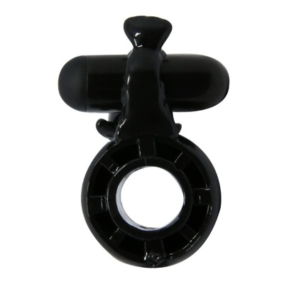 Pierścień nasadowy Sweet Ring z wibracją i stymulatorem łechtaczki – 12,5 cm - 1 2