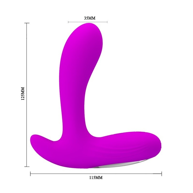 Masażer prostaty Backie 30 Function z podwójną stymulacją, 12,5 cm - 5