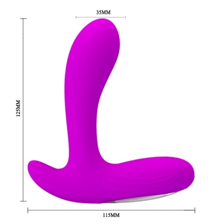 Masażer prostaty Backie 30 Function z podwójną stymulacją, 12,5 cm - 5