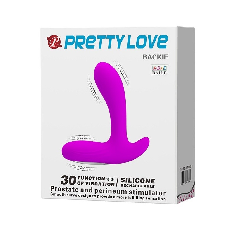 Masażer prostaty Backie 30 Function z podwójną stymulacją, 12,5 cm - 8