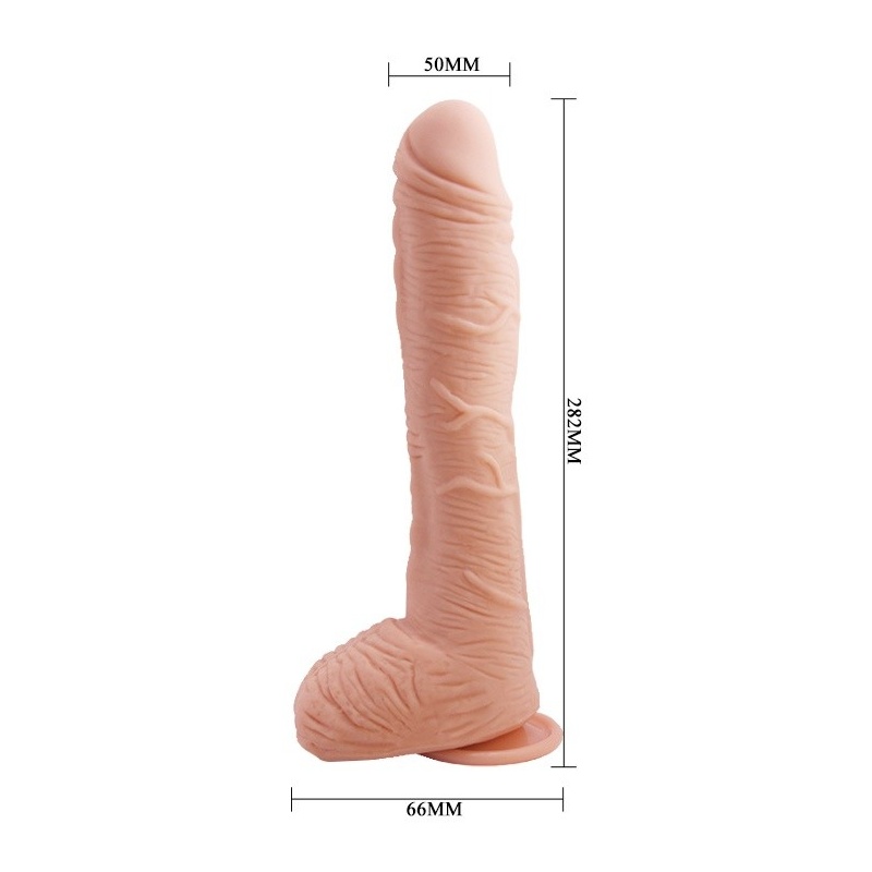 Dildo Beautiful ALEX 28 cm z przyssawką i anatomicznym zakrzywieniem - 3