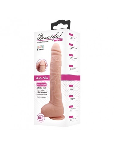Realistyczne Dildo CYBERSKÓRA BAILE- Beautiful DICK 10.6'' Flesh - Dilda z cyberskóry - 2