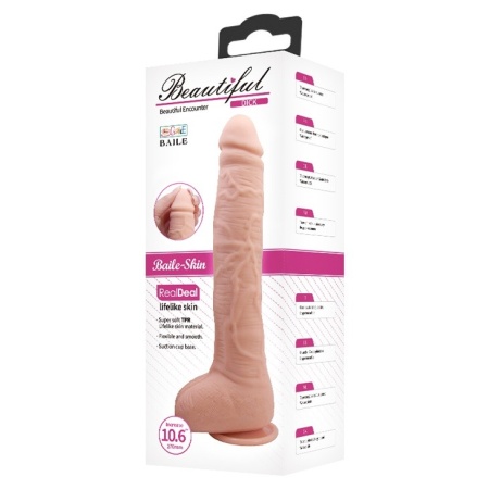 Dildo realistyczne Beautiful DICK 11'' z przyssawką, 28 cm, TPR - 2