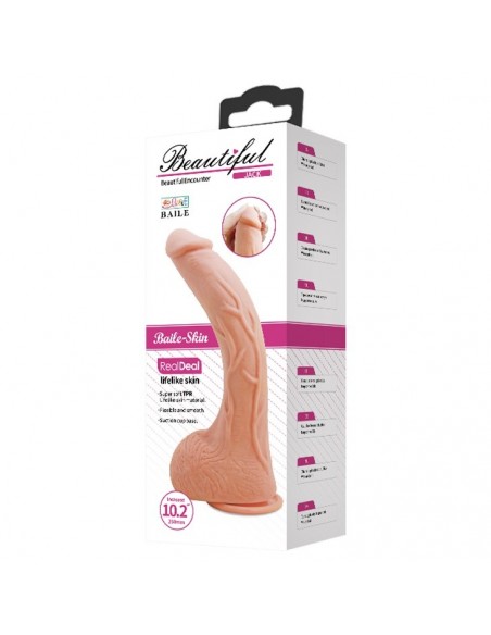 Realistyczne Dildo CYBERSKÓRA BAILE- Beatiful JACK 10,2'' - Dilda z cyberskóry - 3