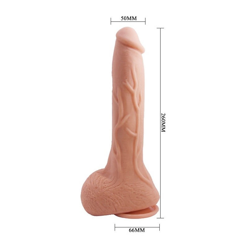 Dildo Beautiful Jack 10,2'' z zakrzywionym trzonem i przyssawką - 27 cm - 11