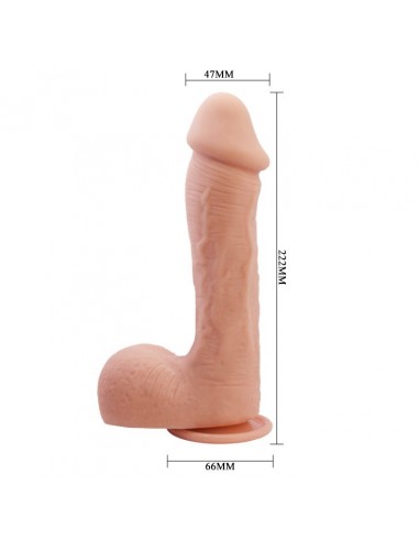Realistyczne Dildo CYBERSKÓRA BAILE- Beautiful JOHNSON 8,7'' Flesh - Dilda z cyberskóry - 3