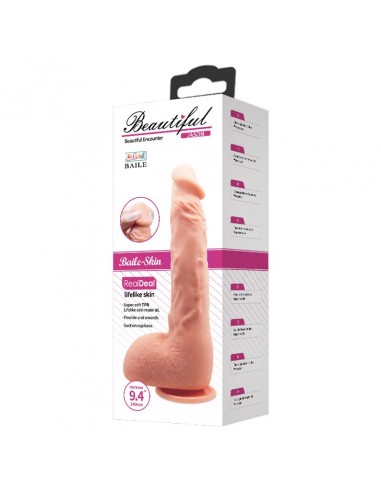 Realistyczne Dildo CYBERSKÓRA BAILE- Beautiful JASON 9,4'' Flesh - Dilda z cyberskóry - 3
