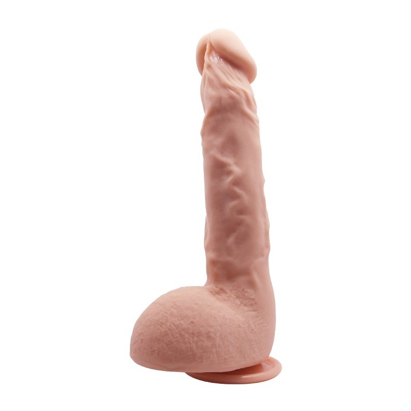 Dildo JASON 24,9 cm z zakrzywionym trzonem i przyssawką - 4