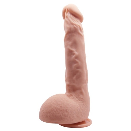 Dildo JASON 24,9 cm z zakrzywionym trzonem i przyssawką - 4