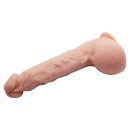 Dildo JASON 24,9 cm z zakrzywionym trzonem i przyssawką - 7
