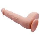 Dildo JASON 24,9 cm z zakrzywionym trzonem i przyssawką - 8