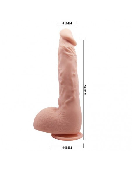 Realistyczne Dildo CYBERSKÓRA BAILE- Beautiful JASON 9,4'' Flesh - Dilda z cyberskóry - 11