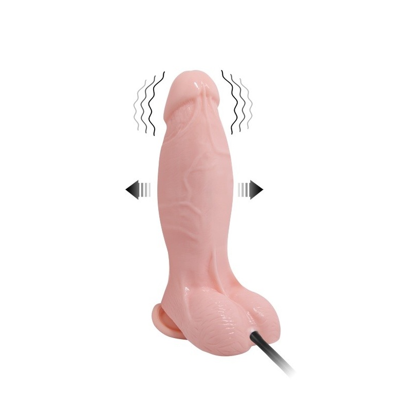 Dildo nadmuchiwane wibrujące BW-008066AQ 19,5 cm - 2
